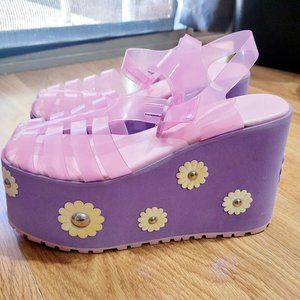 Sugar Thrillz Lavendar Pink Jelly Platform